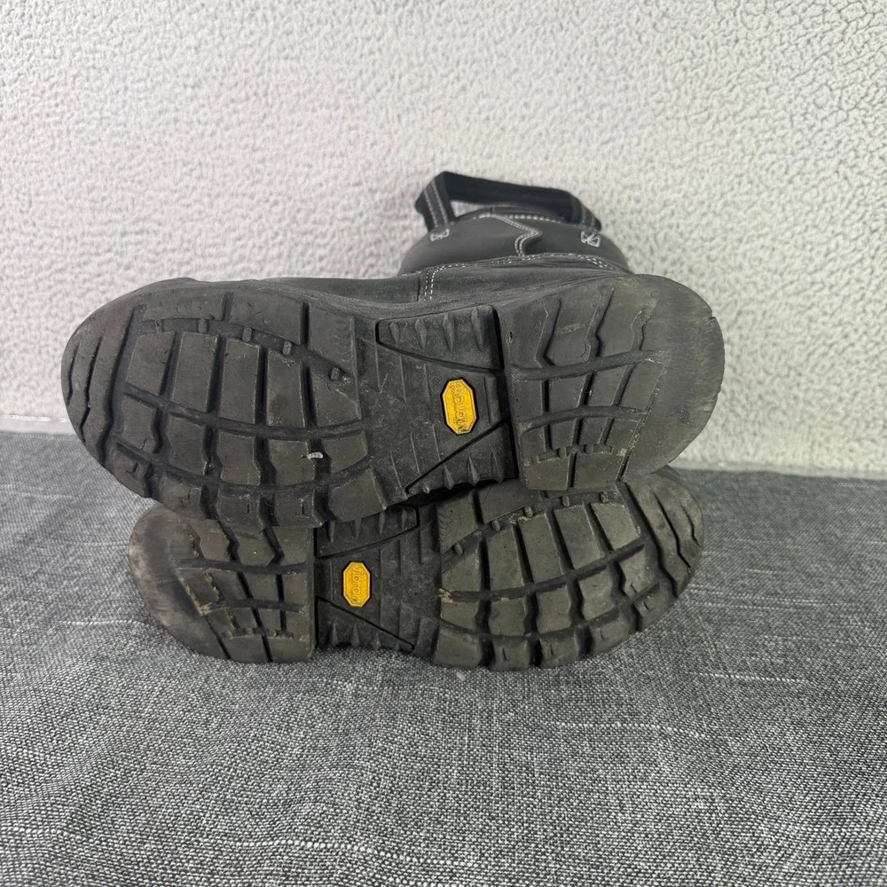 Globe Firefighter Boots‎ Mens 7.5 M Black Leather Structural 1201400 Vibram Sole